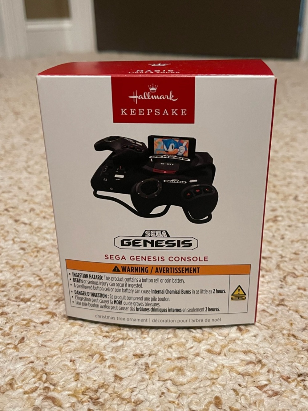 Hallmark - SEGA Genesis Console Ornament With Light and Sound